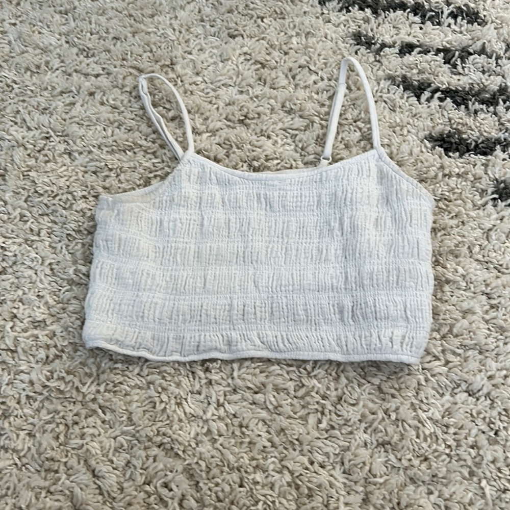 Pacsun white cropped tank